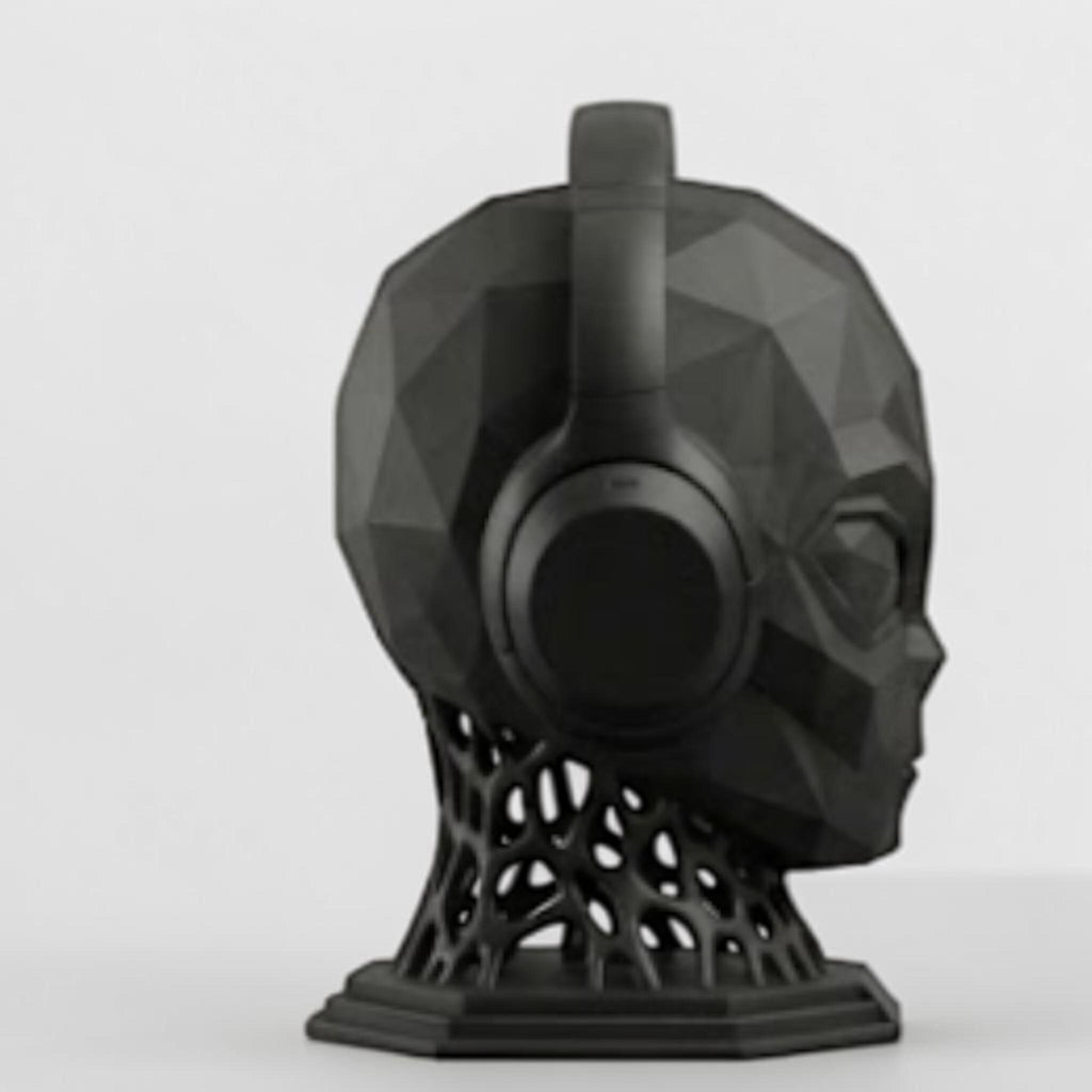 Alien Headphone Stand – Low Poly Sci-Fi 3D Printed Desk Accessory