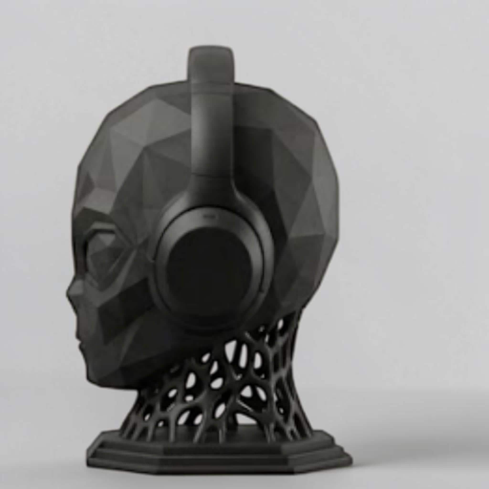 Alien Headphone Stand – Low Poly Sci-Fi 3D Printed Desk Accessory