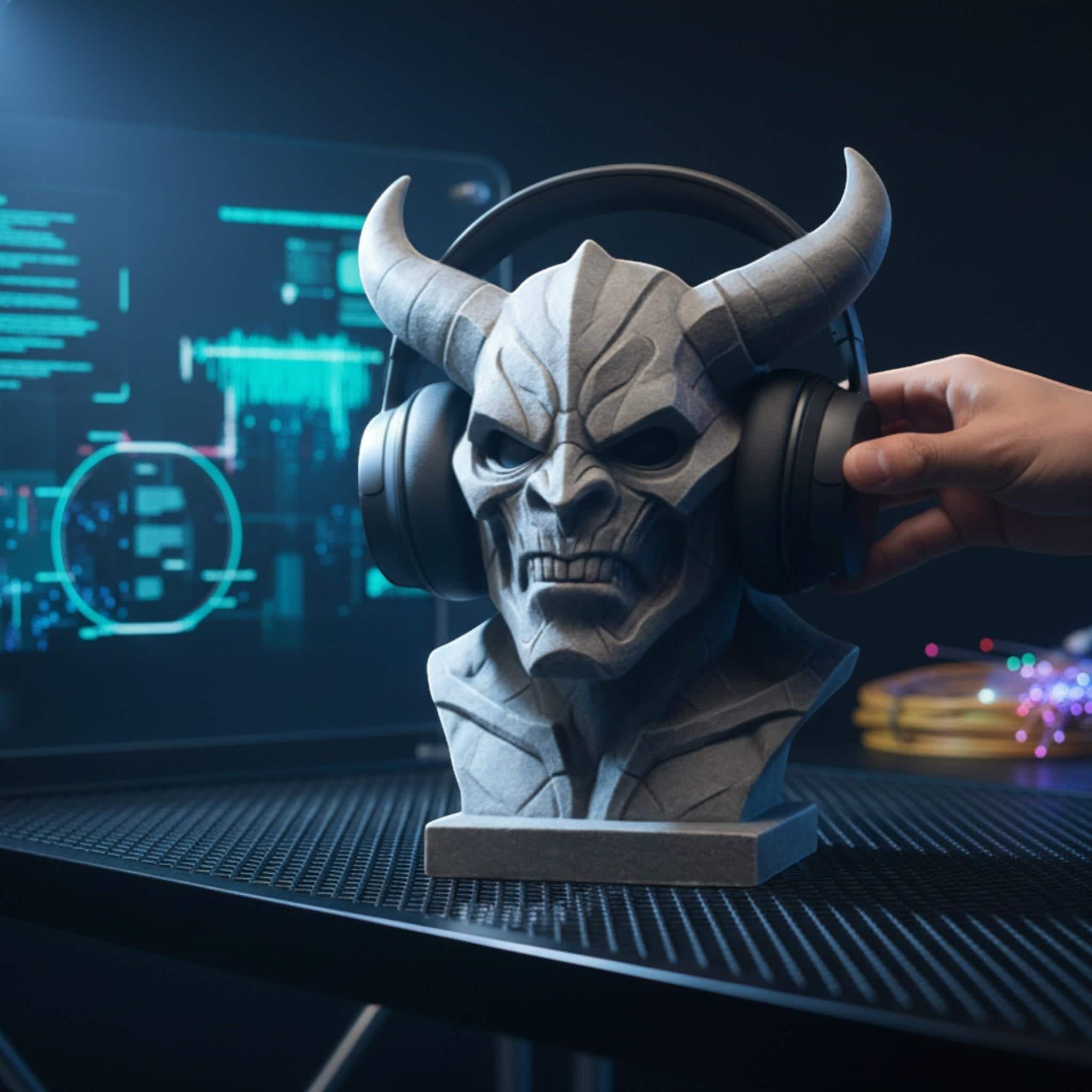 {{ product.title }} – 3D Printed Headphone Stand