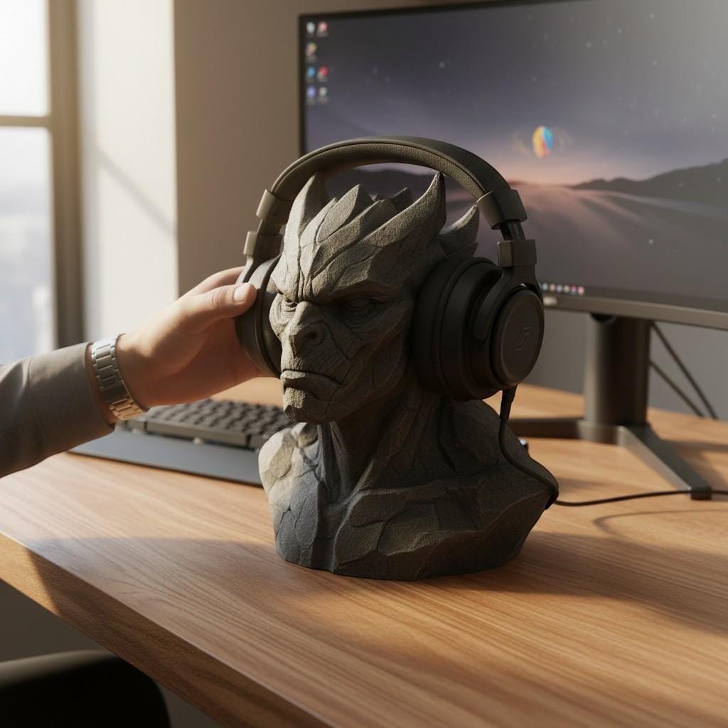 {{ product.title }} – 3D Printed Headphone Stand