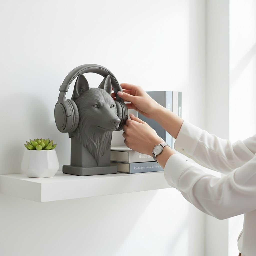 {{ product.title }} – 3D Printed Headphone Stand