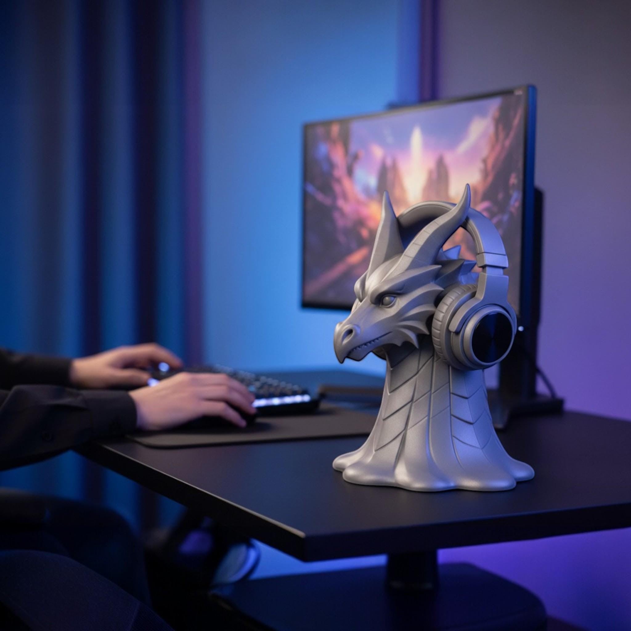 {{ product.title }} – 3D Printed Headphone Stand
