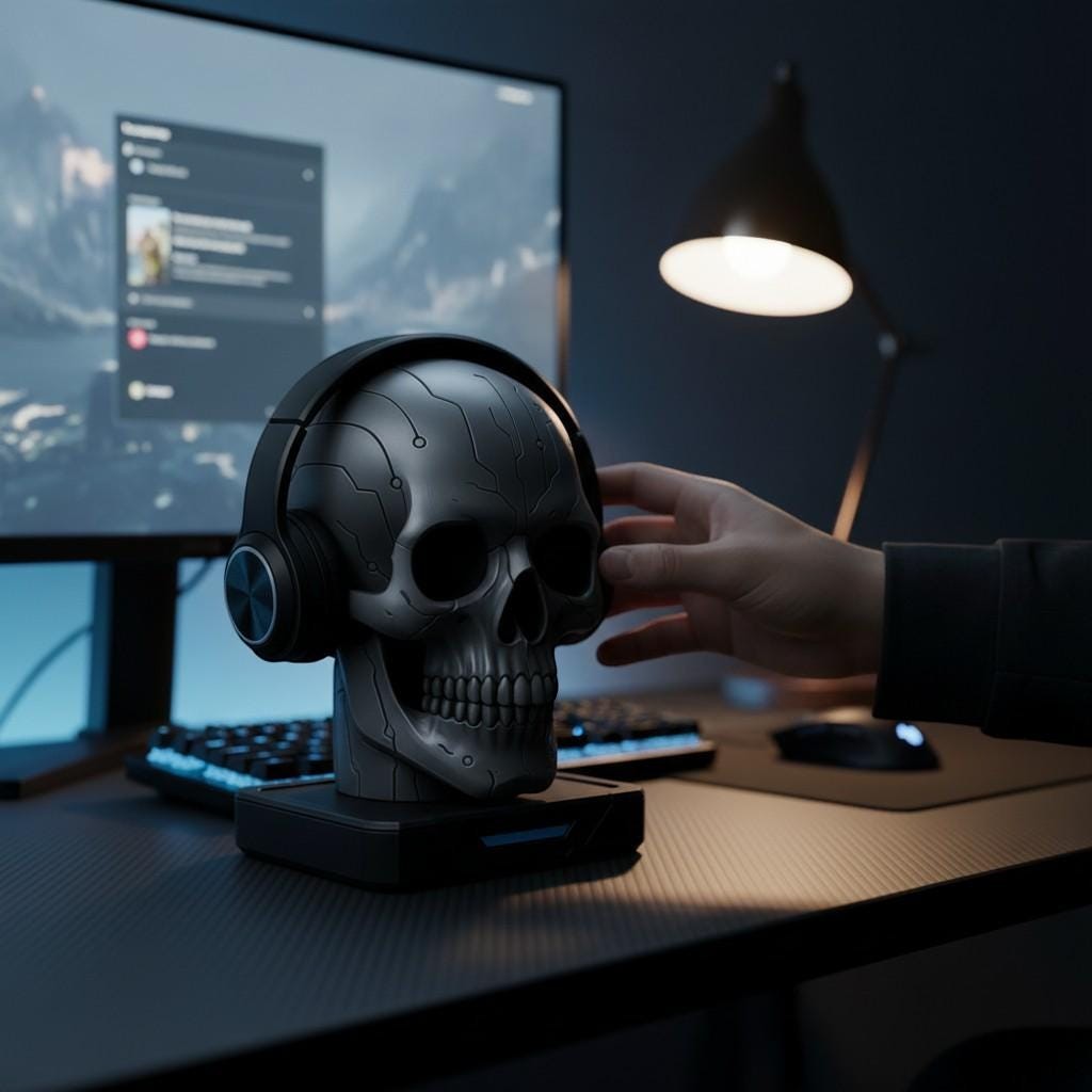 {{ product.title }} – 3D Printed Headphone Stand