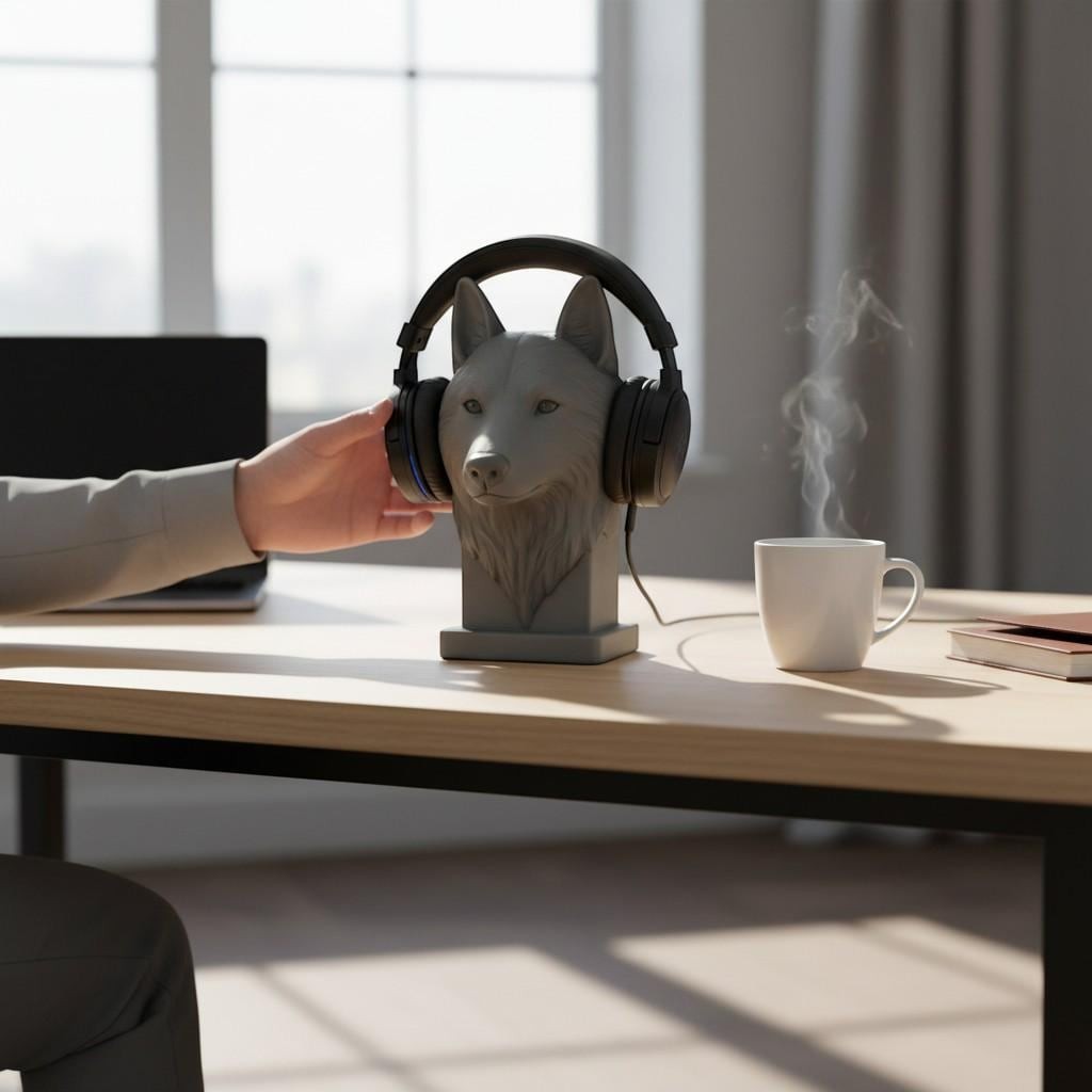 {{ product.title }} – 3D Printed Headphone Stand