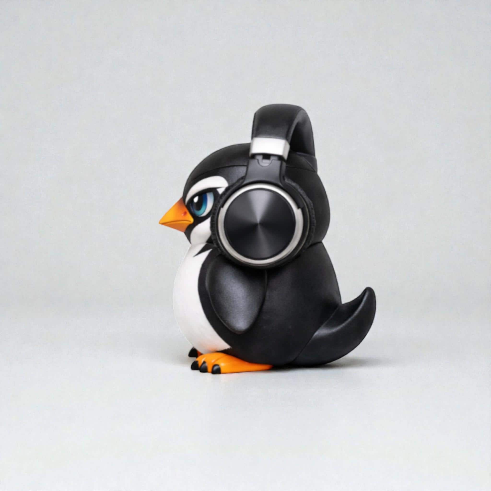 Penguin Headphone Stand, 3D Printed Headset Holder for Gaming Desk – 3D printed headphone stand detail 11