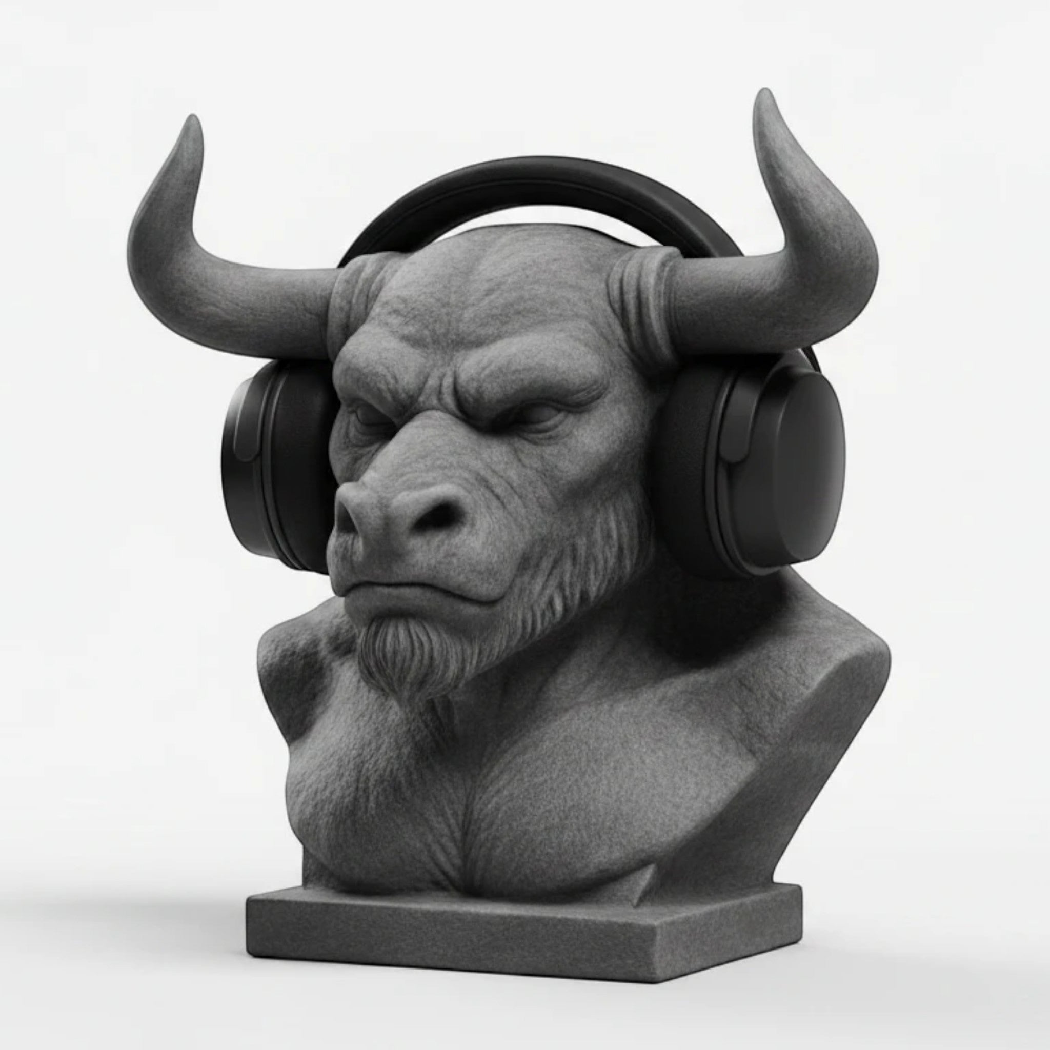 Minotaur Headphone Stand – Mythology Gaming Desk Decor – 3D printed headphone stand detail 22